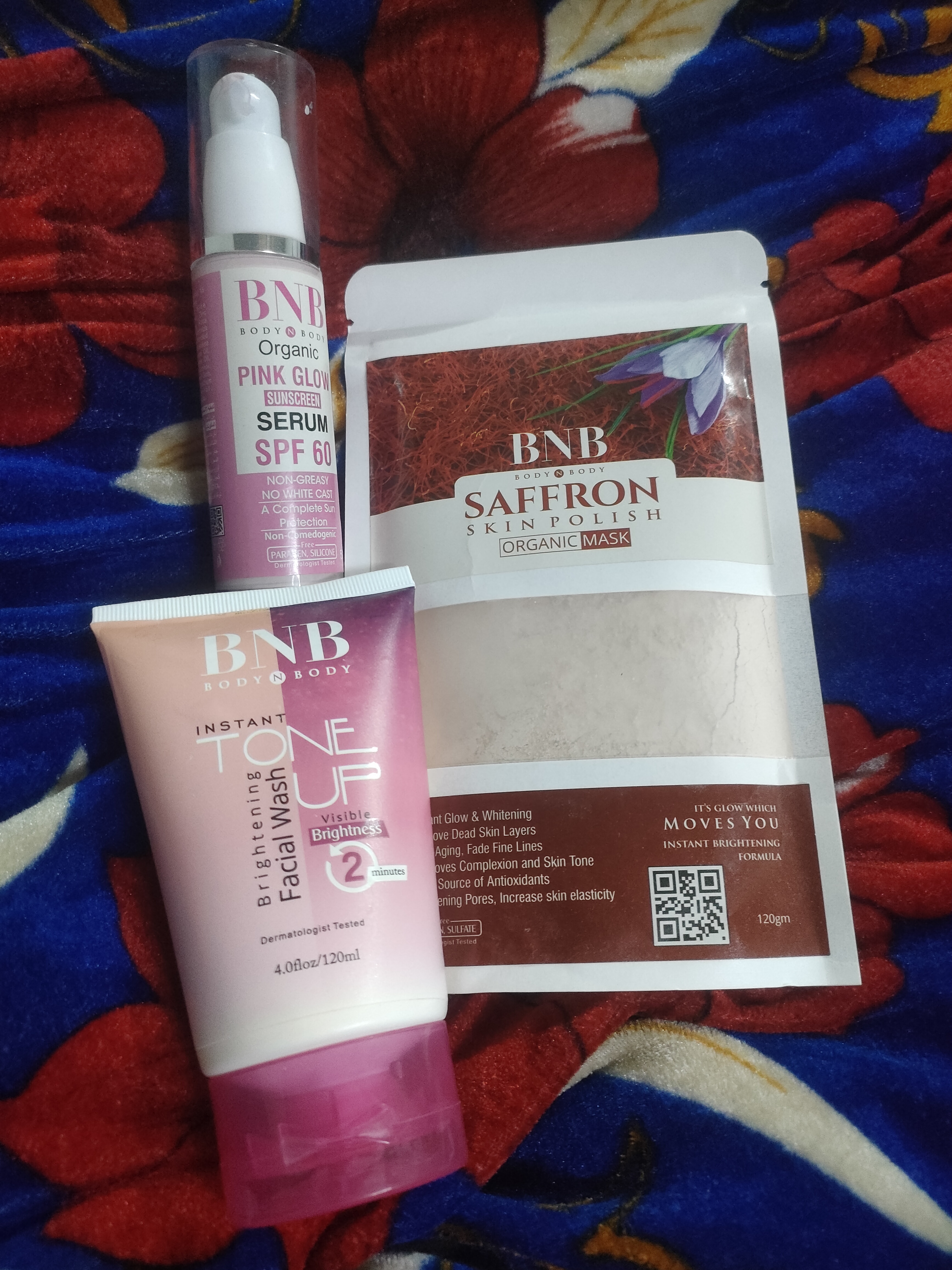 Pink Glow Kit Tone up Facewash & Saffron Mask Pakistan | BNB